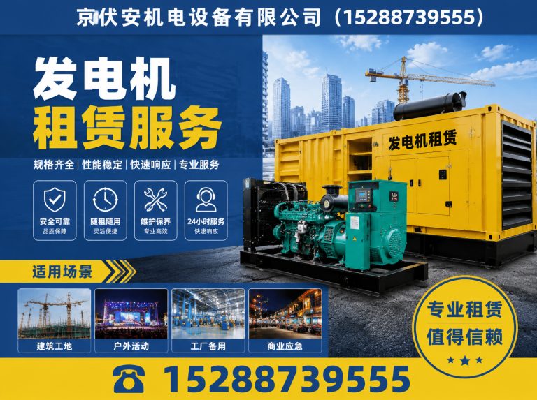 衢州发电机租赁展示图